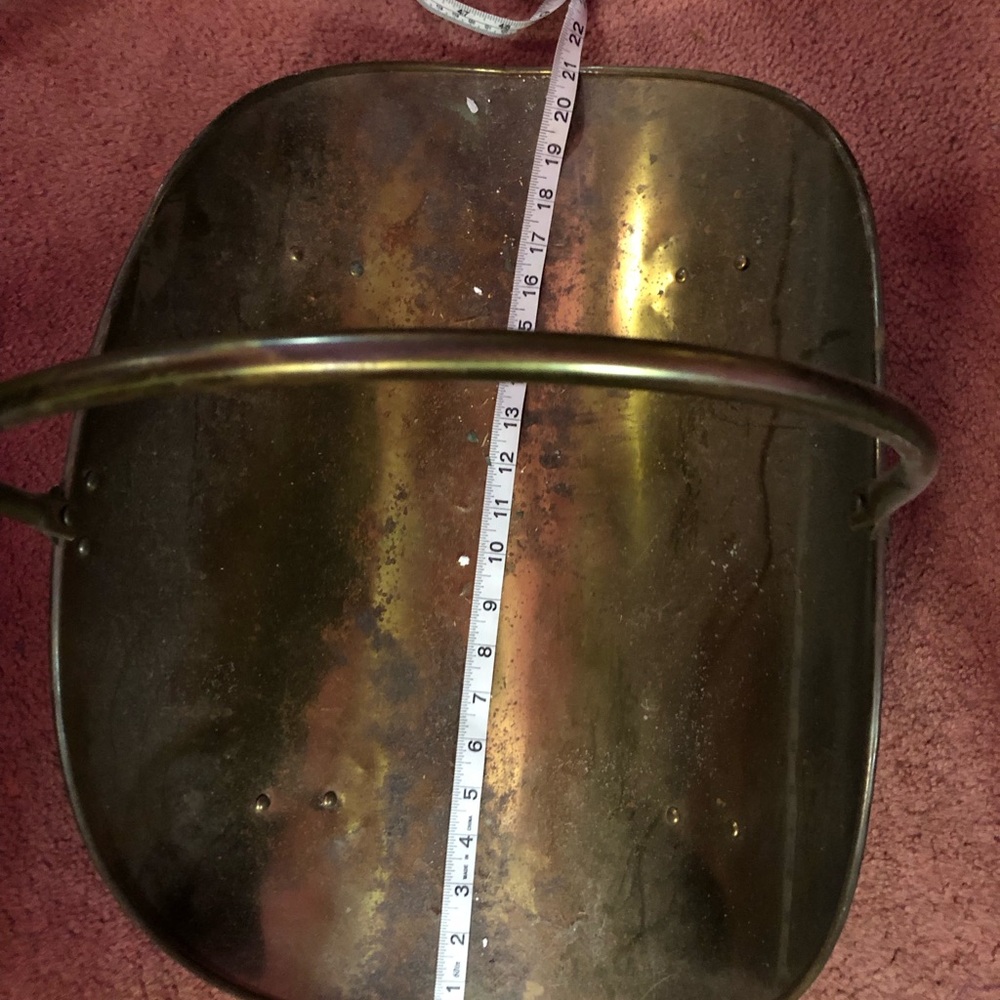 Large Antique Brass Coal Scuttle